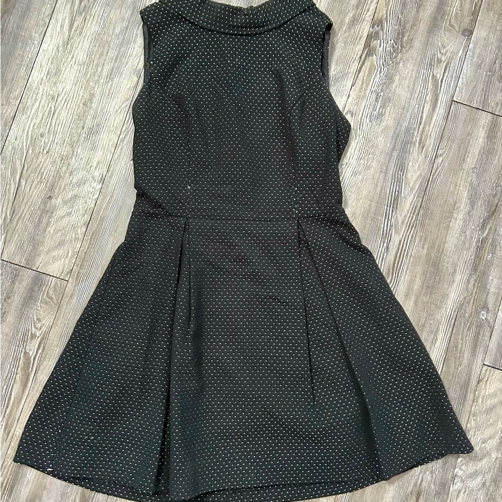 Forever 21 Black Polka Dot Fit & Flare Mini Dress